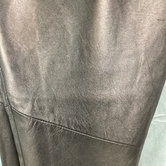 VINTAGE Danier Black Leather Pants - Picture 5 of 10